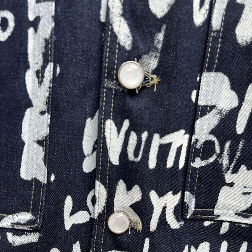 Louis Vuitton Lv Scribble Pattern Denim Jacket - image 5